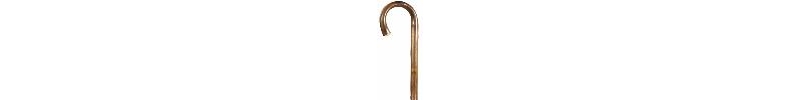 classic canes - gents chestnut crook, scorched