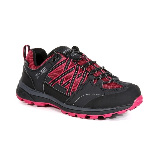 regetta ladies samaris shoe dark cerise/ash