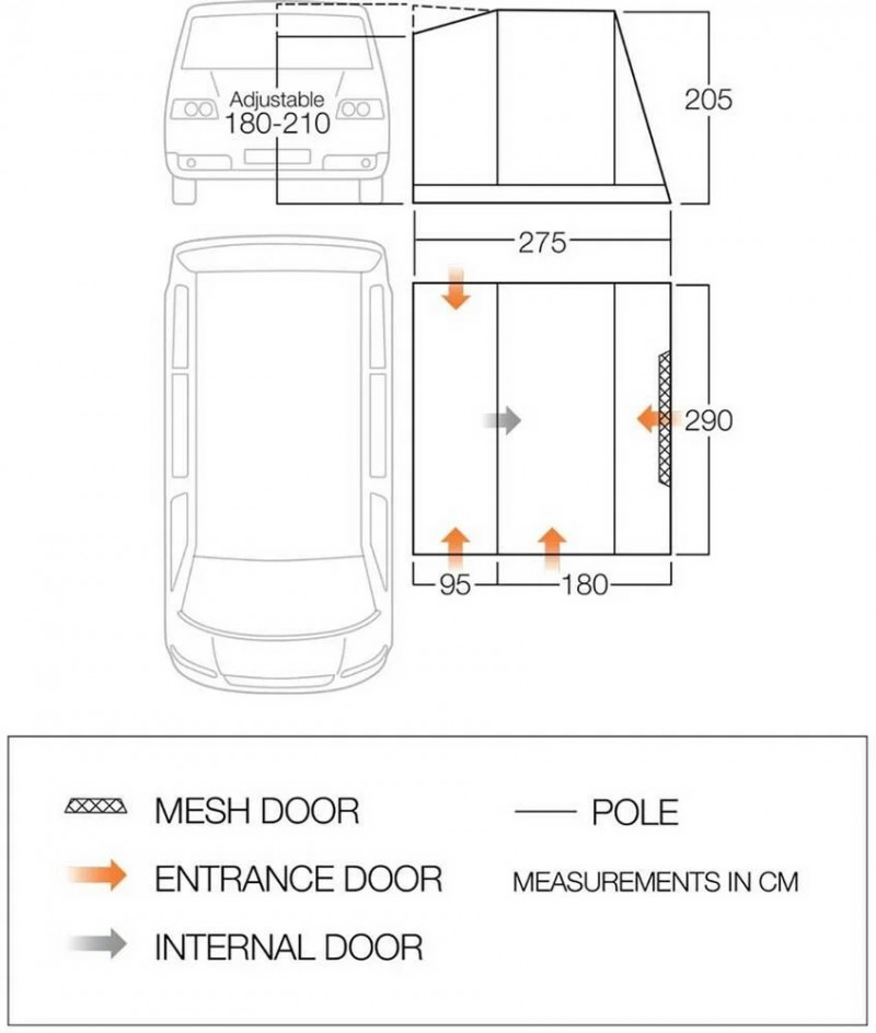 Vango Faros II Low - Lightweight Poled Drive 