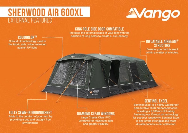 Vango Sherwood Air 600XL Package (Footprint +