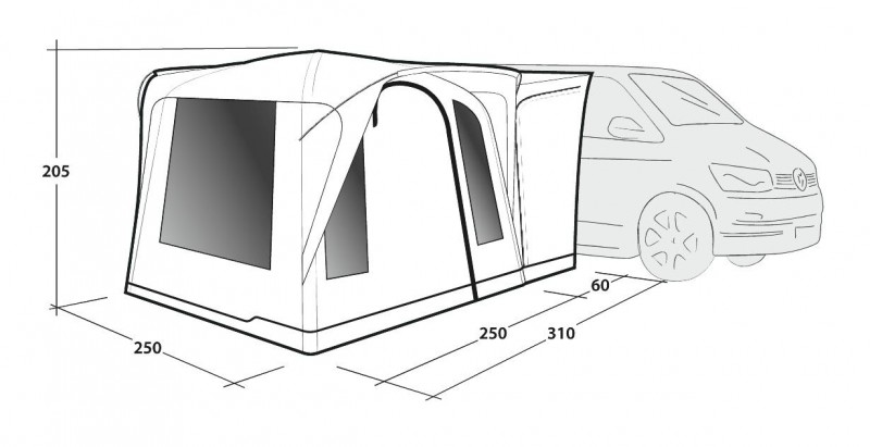 Outwell Daytona Air - Low Drive Away Awning 