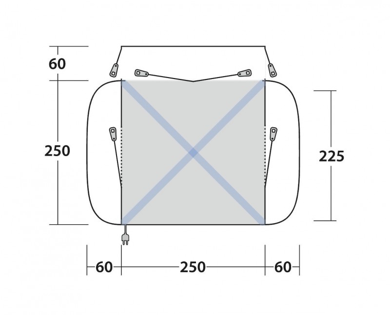 Outwell Daytona Air - Low Drive Away Awning 