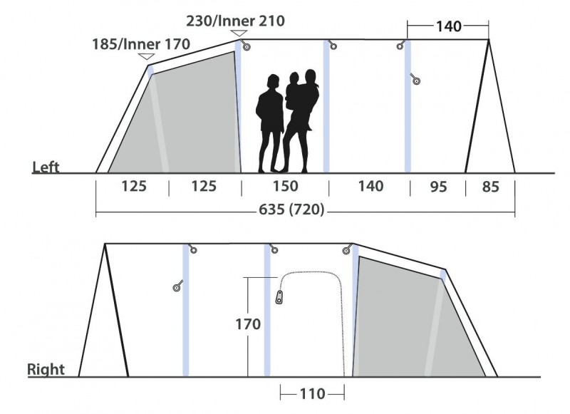 Outwell Vermont 7 Air - Package Deals Availab