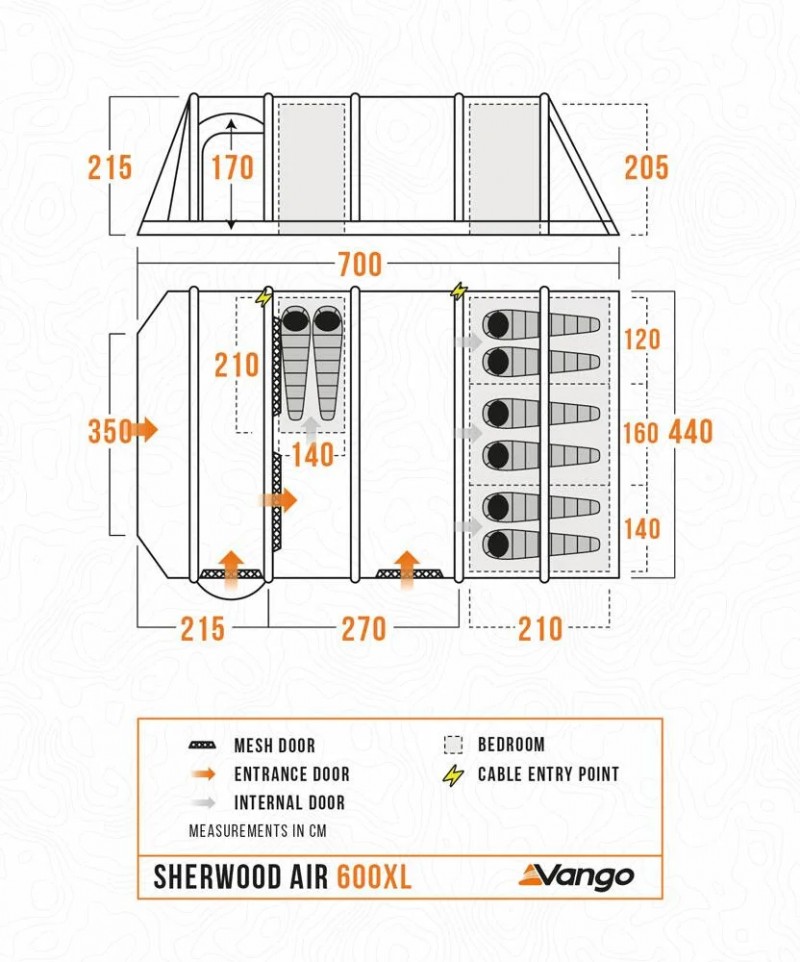 Vango Sherwood Air 600XL Package (Footprint +